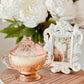 Vintage 1935 Rose Pink Lidded Sugar Bowl - Wild Lavender & Sage Soy Candle-Vintage Glass Candles-tbgypsysoul