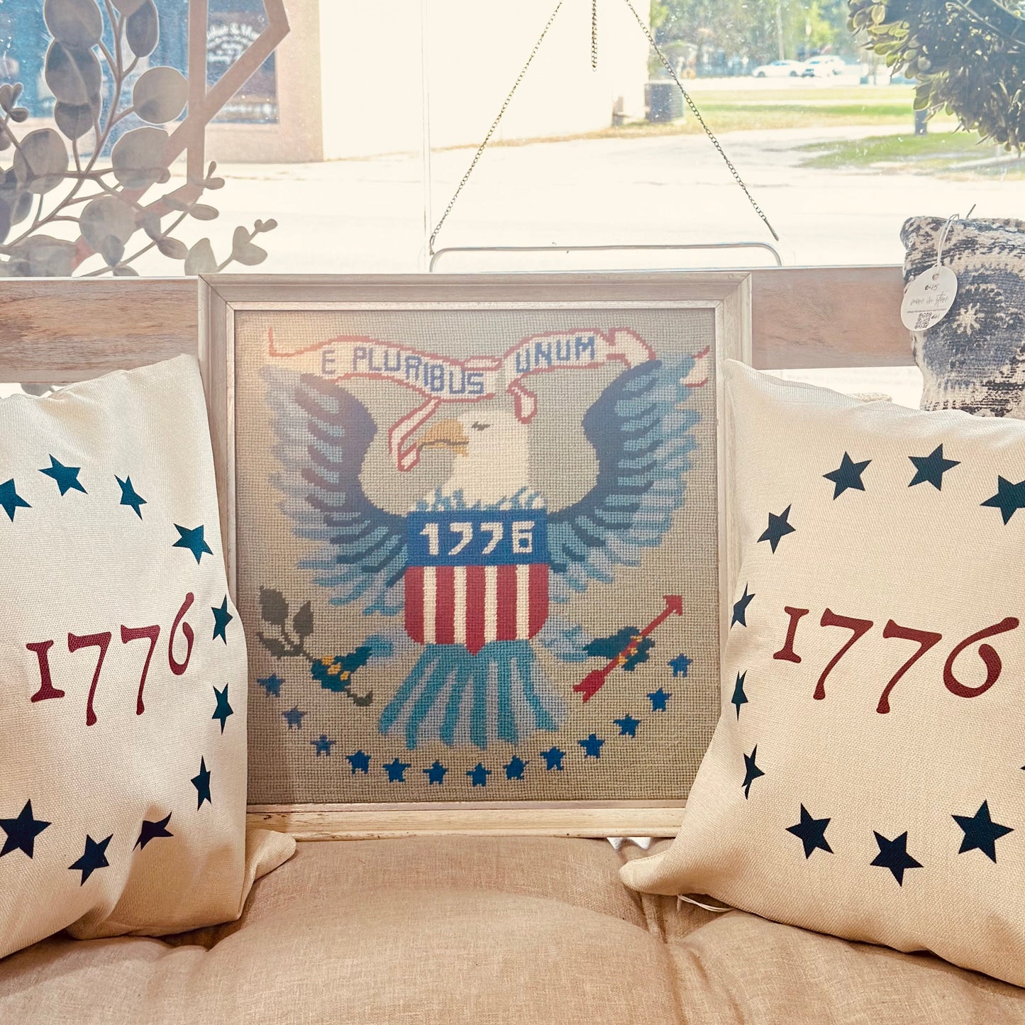 Vintage Bald Eagle E Pluribus Unum 1776 Cross Stitch-tbgypsysoul