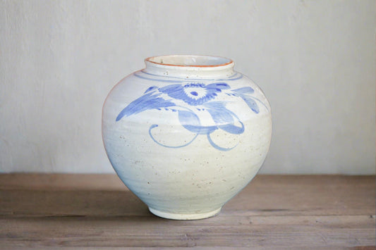 Vintage Blue and White Vase-Accents-tbgypsysoul