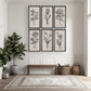 Vintage Botanicals – Set of 6 | Handmade Botanical Wall Art-Wall Art-tbgypsysoul