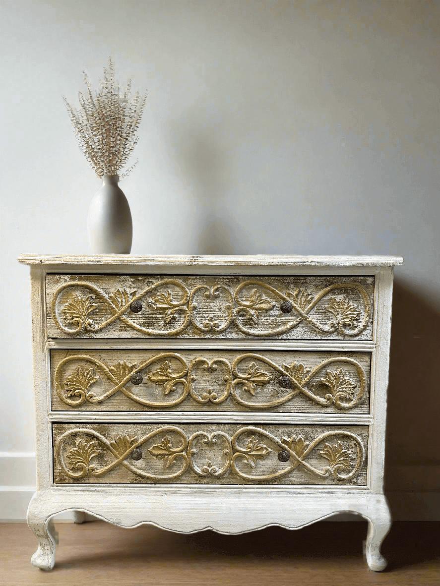 Vintage Dresser in French Provincial Style-Dresser-tbgypsysoul