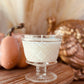 Vintage Hazel Atlas Clear Gothic Goblet - Southern Spiked Eggnog-Vintage Glass Candles-tbgypsysoul