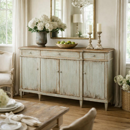 Vintage Patina Sideboard - White Glove Included-Buffet Sideboard-tbgypsysoul