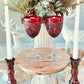 Vintage Red Glass Goblet - Christmas Cabernet Soy Candle-Vintage Glass Candles-tbgypsysoul