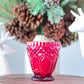 Vintage Ruby Red Footed Glass - Christmas Cabernet-Vintage Glass Candles-tbgypsysoul