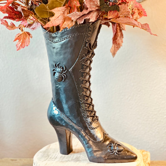 Vintage Witch Boot Vase-Vase-tbgypsysoul