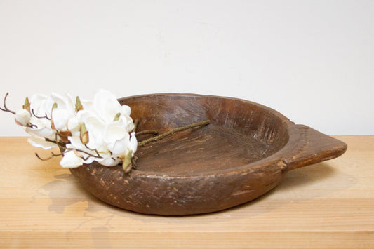 Vintage Wooden Bread Bowl-Accents-tbgypsysoul