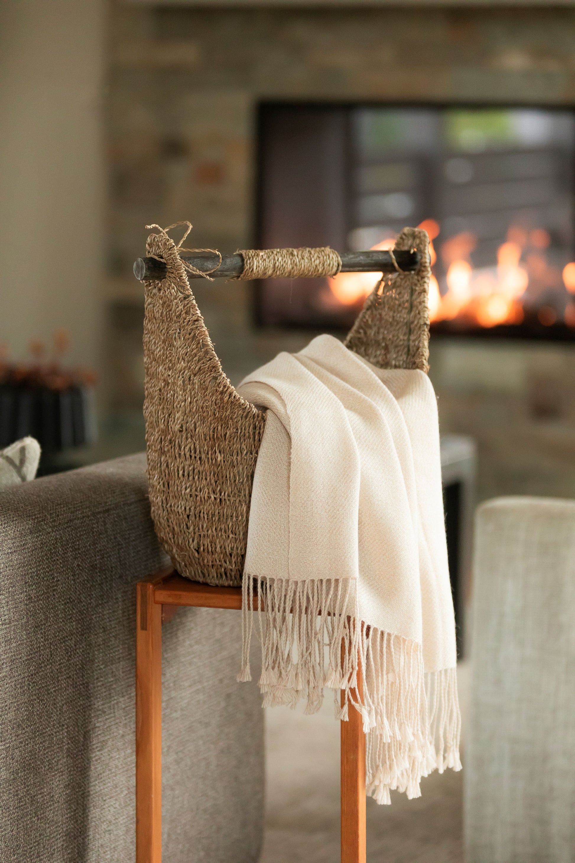 Wasi Collection - Undyed Ivory Baby Alpaca Throw-tbgypsysoul