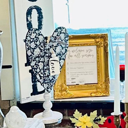 Whitewashed Welcome Board-Home Decor-tbgypsysoul