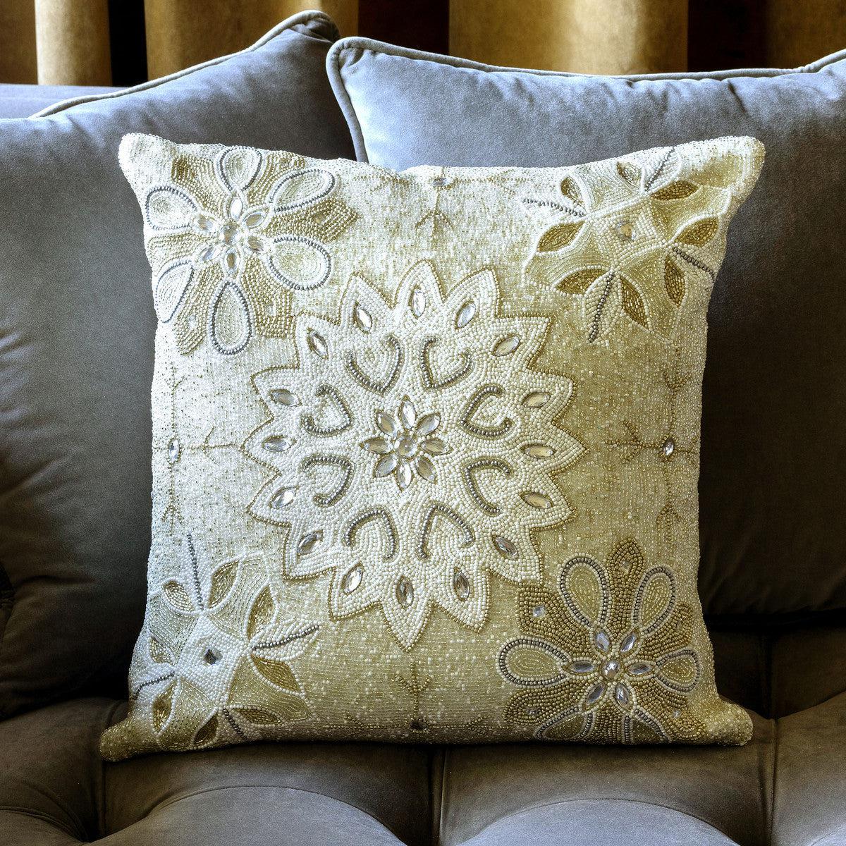 White Frost Pillow-Decorative Pillow-tbgypsysoul
