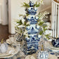 White Pumpkin with Blue Trellis-Shop-tbgypsysoul