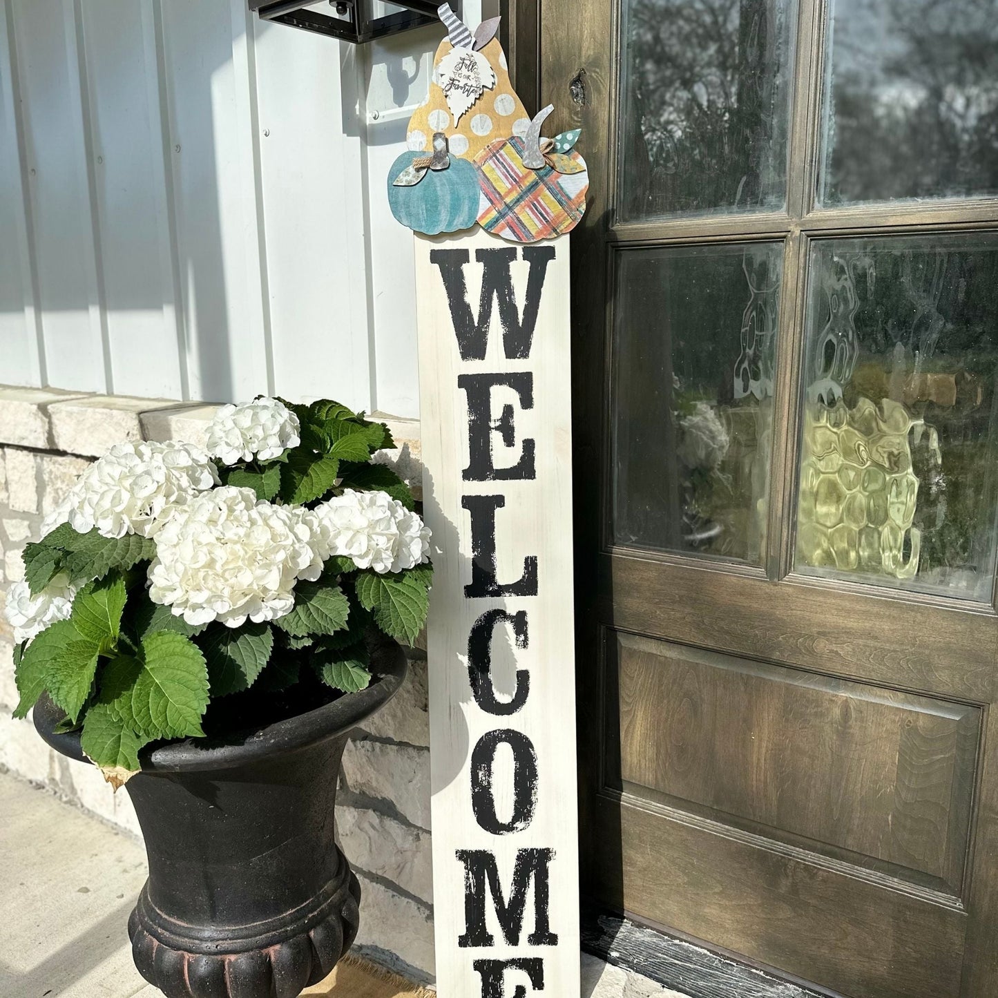 Whitewashed Welcome Board-Home Decor-tbgypsysoul