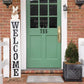 Whitewashed Welcome Board-Home Decor-tbgypsysoul