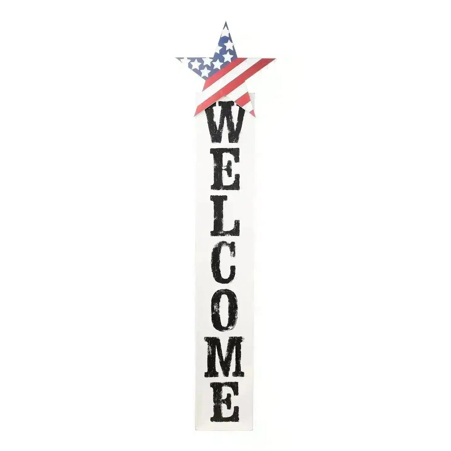 Whitewashed Welcome Board-Home Decor-tbgypsysoul