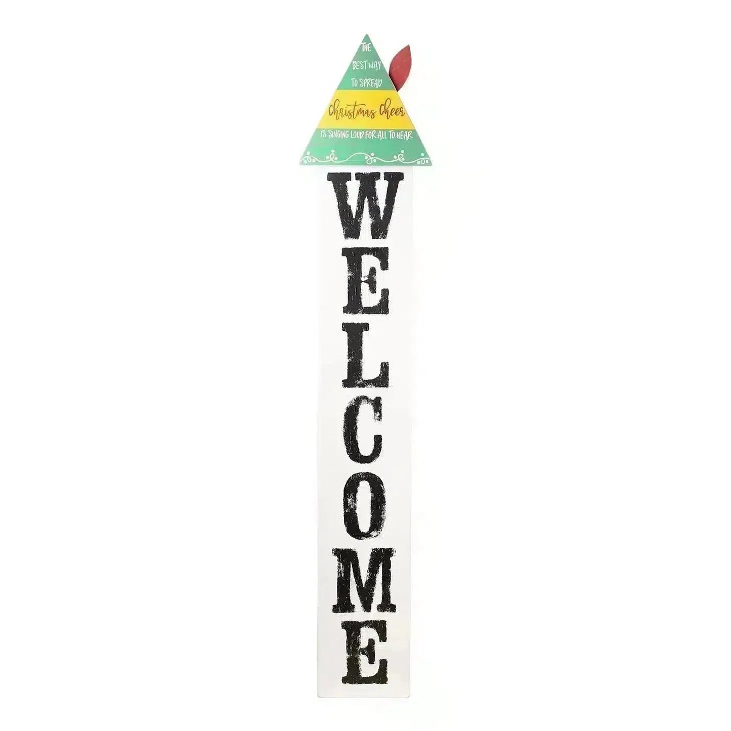 Whitewashed Welcome Board-Home Decor-tbgypsysoul