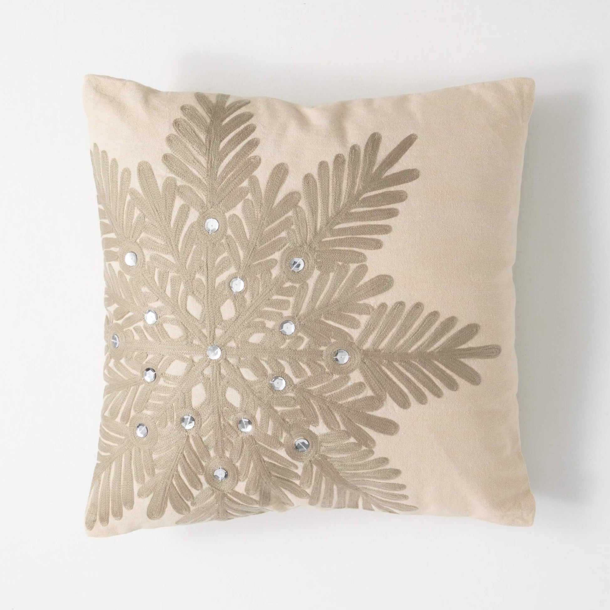 Wintery White Snowflake Pillow-Decorative Pillow-tbgypsysoul
