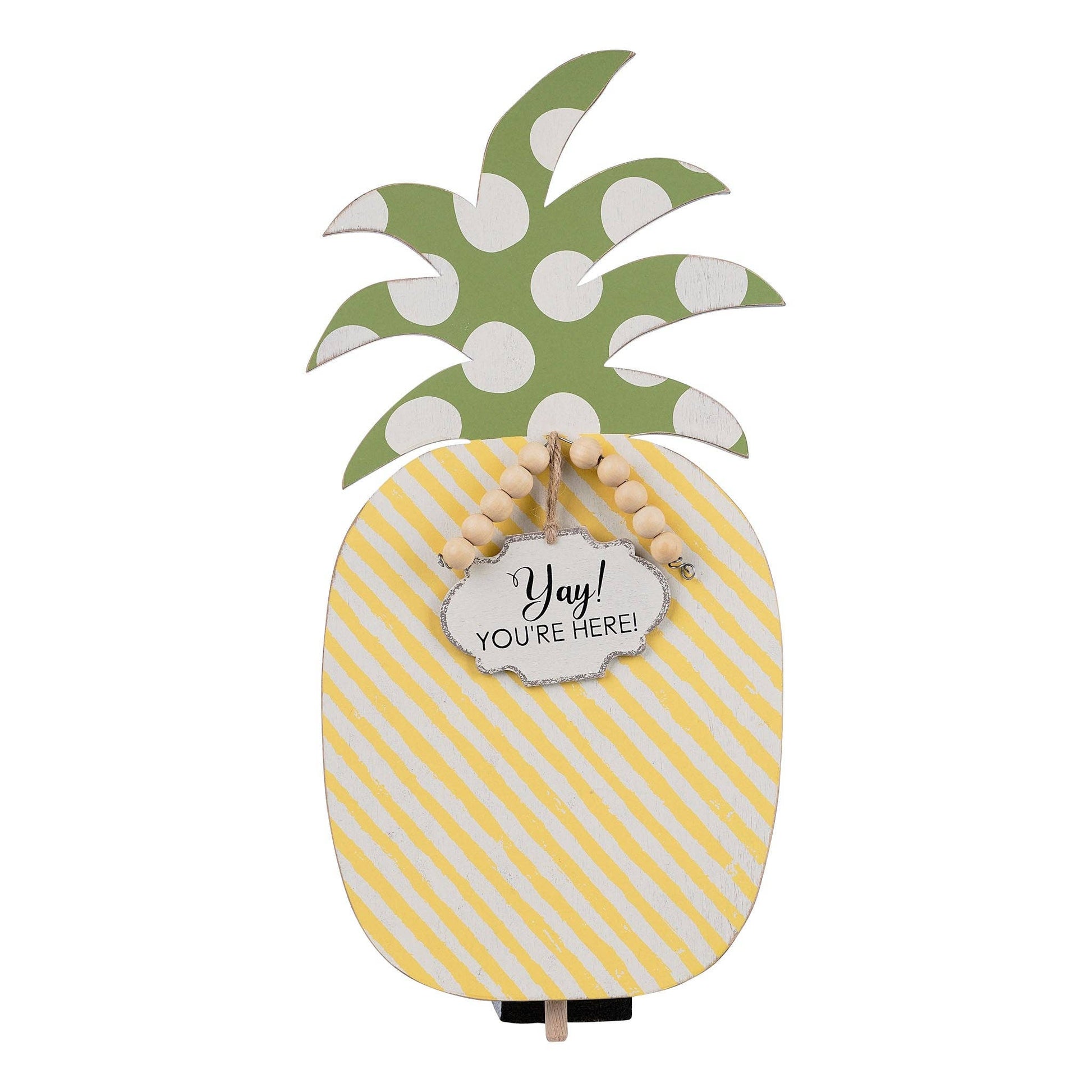yay-youre-here-pineapple-topper-home-decor-glory-haus-Threadbare Gypsy Soul
